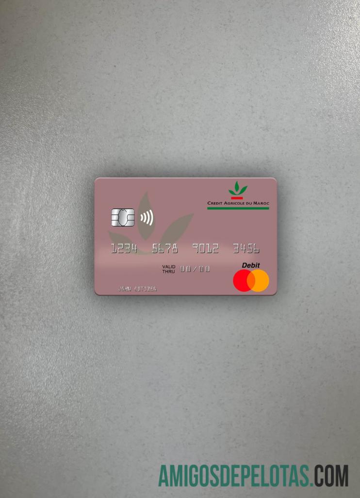 Marrocos Crédit Agricole Du Maroc Mastercard Photolook Frente baixar para verificação